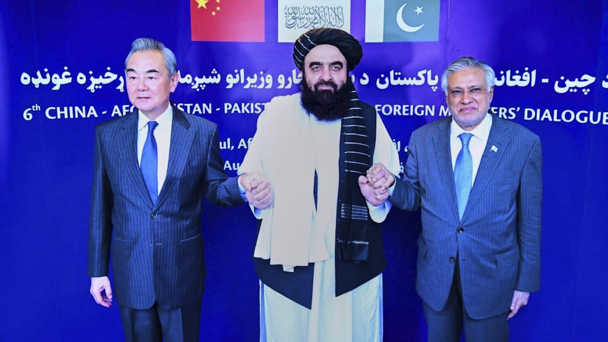 wang-yi-holds-trilateral-talks-with-taliban,-pakistan-fms