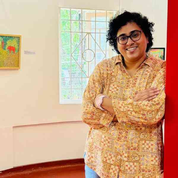 anu-kalikals-exhibition-in-thiruvananthapuram-captures-her-battle-with-psychological-well-being-points