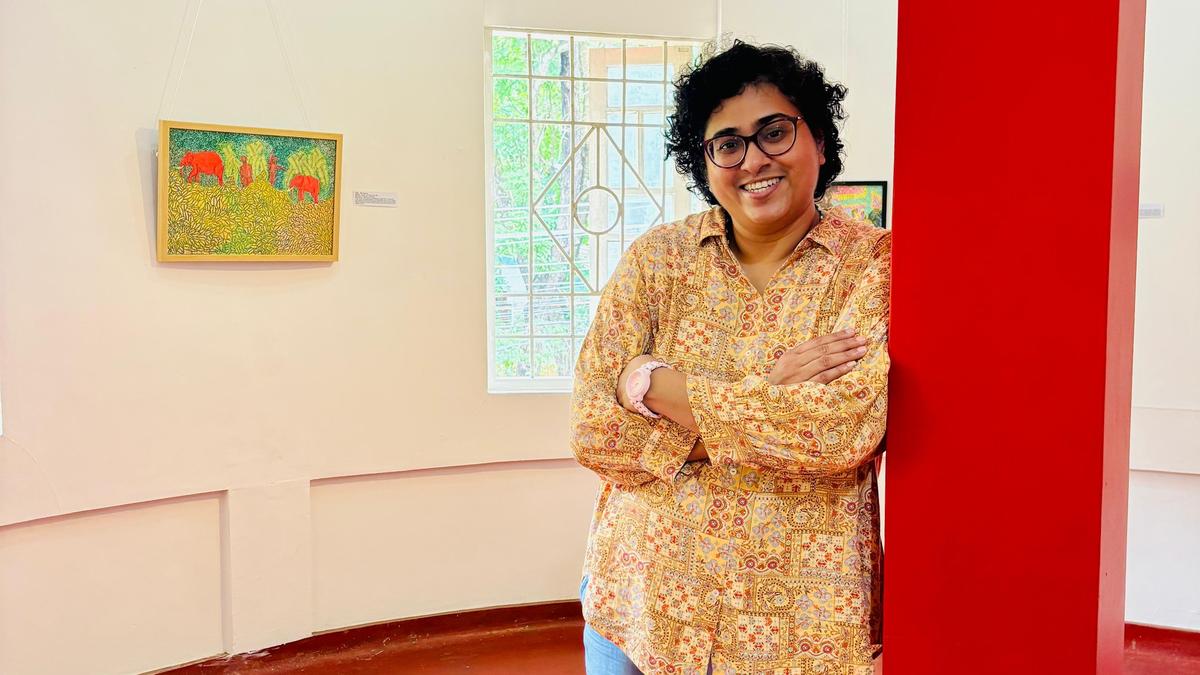 anu-kalikals-exhibition-in-thiruvananthapuram-captures-her-battle-with-psychological-well-being-points