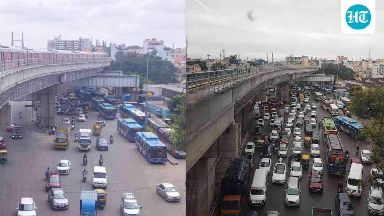 bengaluru-again-to-regular:-viral-put-up-reveals-stark-distinction-between-dasara-calm-and-post-holiday-chaos