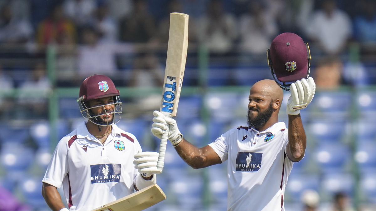 ind-vs-wi-second-test:-john-campbell-strikes-century,-hope-nearer-to-hundred-as-west-indies-fights-again