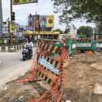 vellore-corporation-points-noc-to-relay-vit-road-close-to-katpadi-station