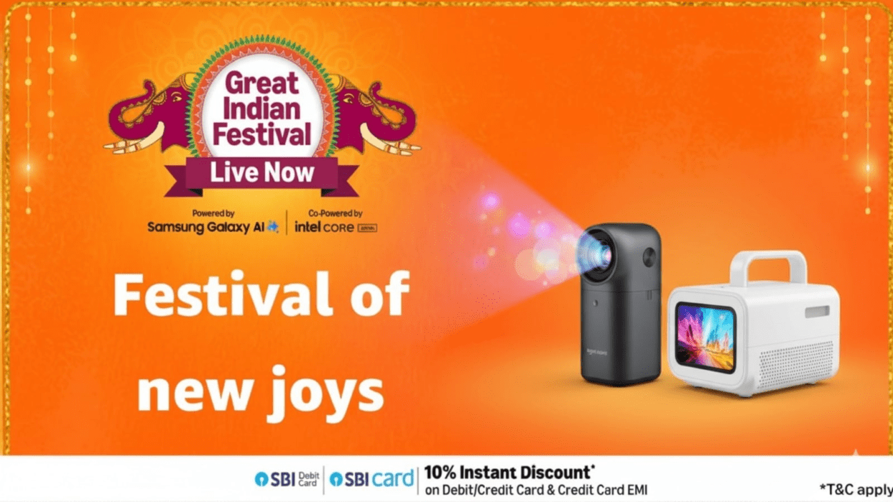 high-rated-projectors-beginning-underneath-7000-throughout-amazon-great-indian-festival-sale;-add-flare-to-your-diwali-celebration