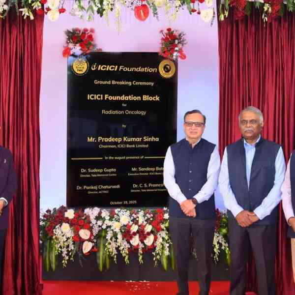 icici-bank-commits-625-crore-to-arrange-radiation-remedy-services-at-tata-memorial-centre,-navi-mumbai