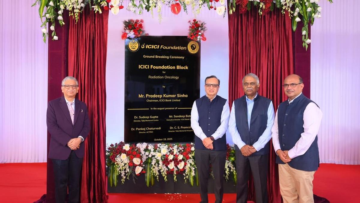 icici-bank-commits-625-crore-to-arrange-radiation-remedy-services-at-tata-memorial-centre,-navi-mumbai