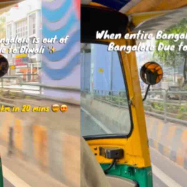 reached-14-km-in-20-minutes:-bengaluru-techie-amazed-by-empty-roads-as-diwali-clears-visitors