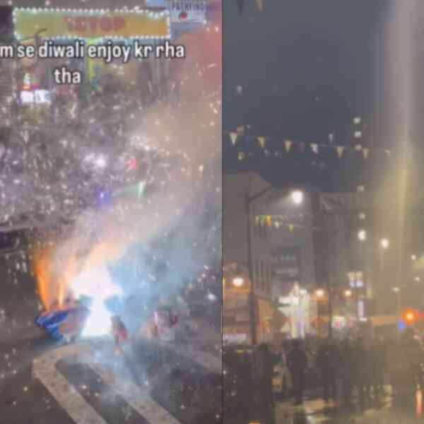 us-firefighters-spray-water-on-firecrackers-throughout-diwali-celebrations,-video-sparks-debate:-‘bahar-to-safai-rehne-do’