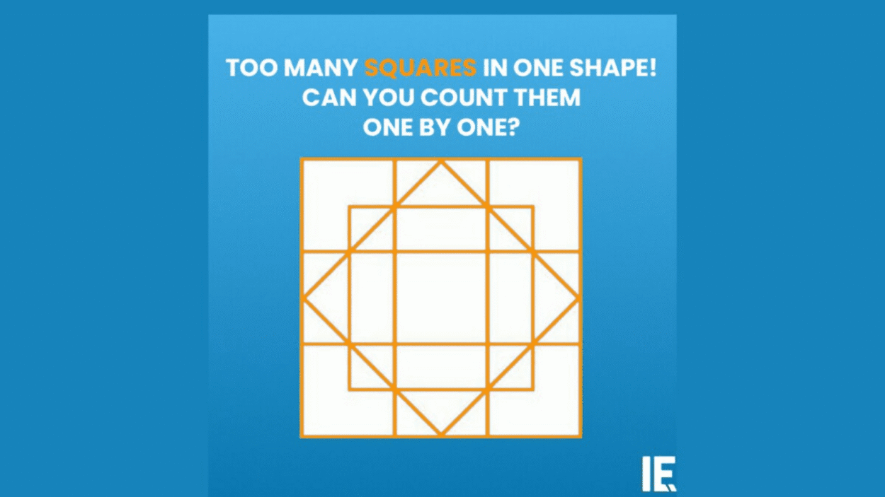 brain-teaser:-this-mind-bending-puzzle-is-stuffed-with-hidden-squares.-can-you-see-all-of-them?