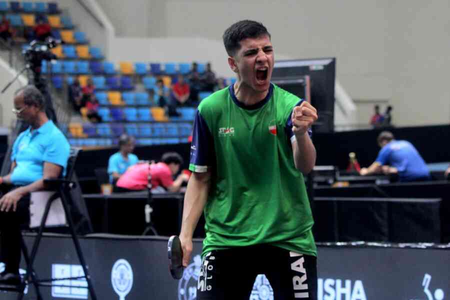 Asian table tennis | Teenage sensation Benyamin Faraji already ...