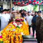 Last rites of Major performed with military honours in Guntur ...