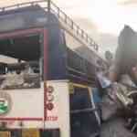 Telangana accident LIVE: At least 17 killed as tipper lorry collides with RTC Bus at Chevella
