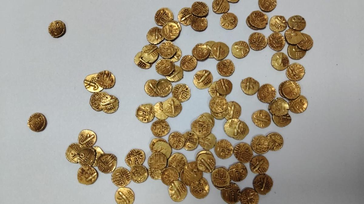 punch-marked-gold-cash-relationship-again-to-vijayanagara-era-unearthed-in-tiruvannamalai