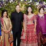 Kiran Mazumdar-Shaw attends nephew Eric Mazumdars wedding ceremony reception at Taj Bengaluru