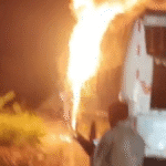 29 passengers escape unharmed as non-public bus catches fireplace on NH-65 in Telanganas Nalgonda