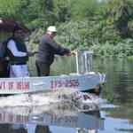 Sonowal takes inventory of labor on Yamuna river cruise undertaking