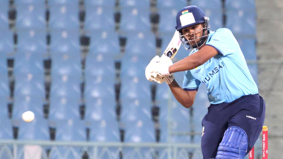 syed-mushtaq-ali-trophy-|-mhatres-scintillating-century-sets-up-mumbais-dominant-win-over-andhra