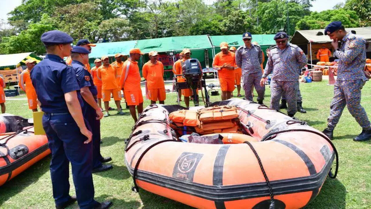 NDRF conducts drill to boost monsoon preparedness - The Times of India