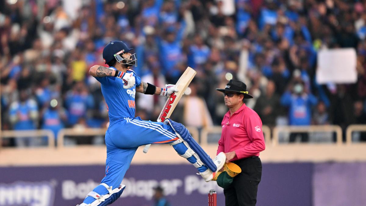 virat-surpasses-tendulkar-for-most-centuries-in-a-single-format,-extends-golden-run-in-ranchi