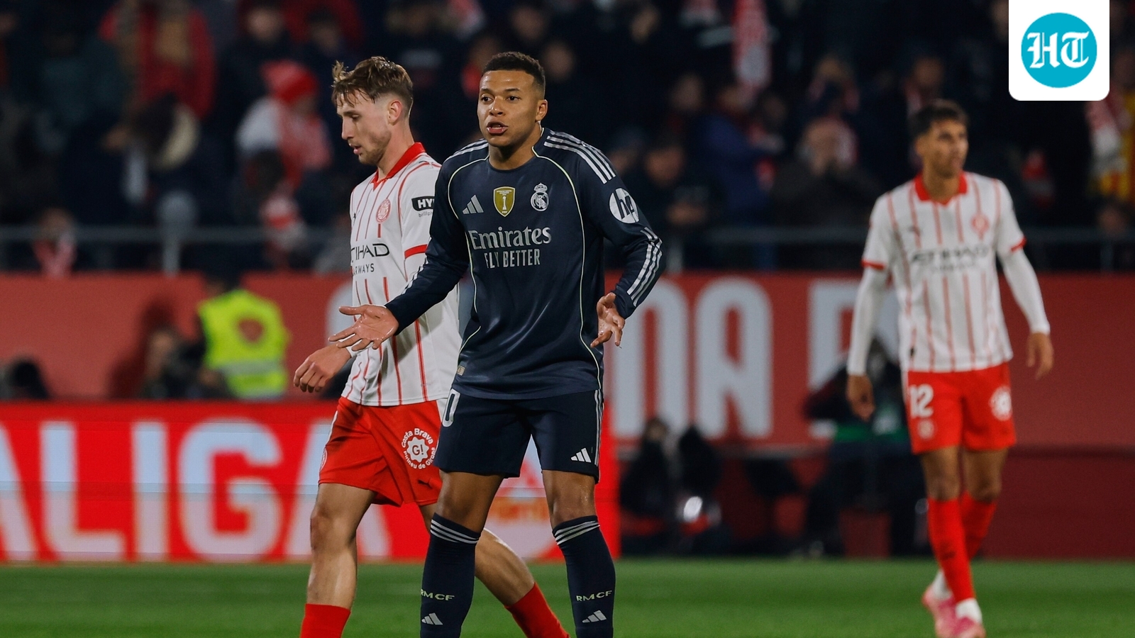 kylian-mbappe-scores-again-but-real-madrid-drops-points-against-girona-to-give-barcelona-an-advantage-in-title-race