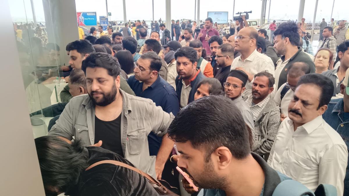 passengers-stranded-at-hyderabad-airport-as-indigo-cancellations-continue