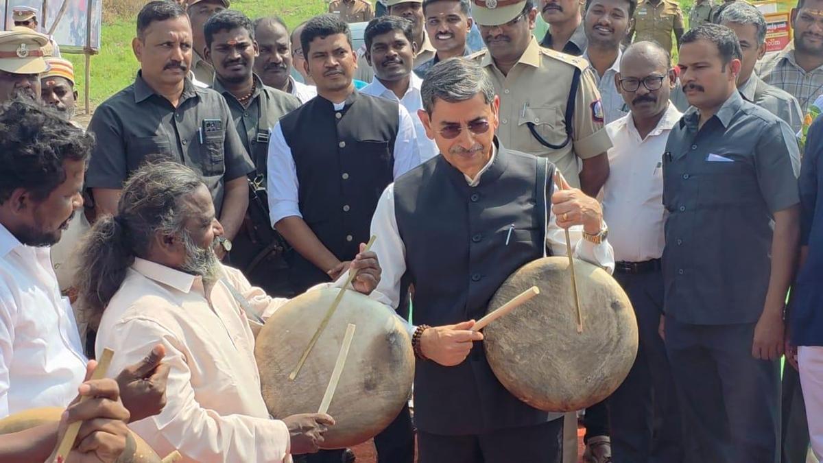 tn-governor-inaugurates-bharathi-parai-cultural-centre-near-sattur
