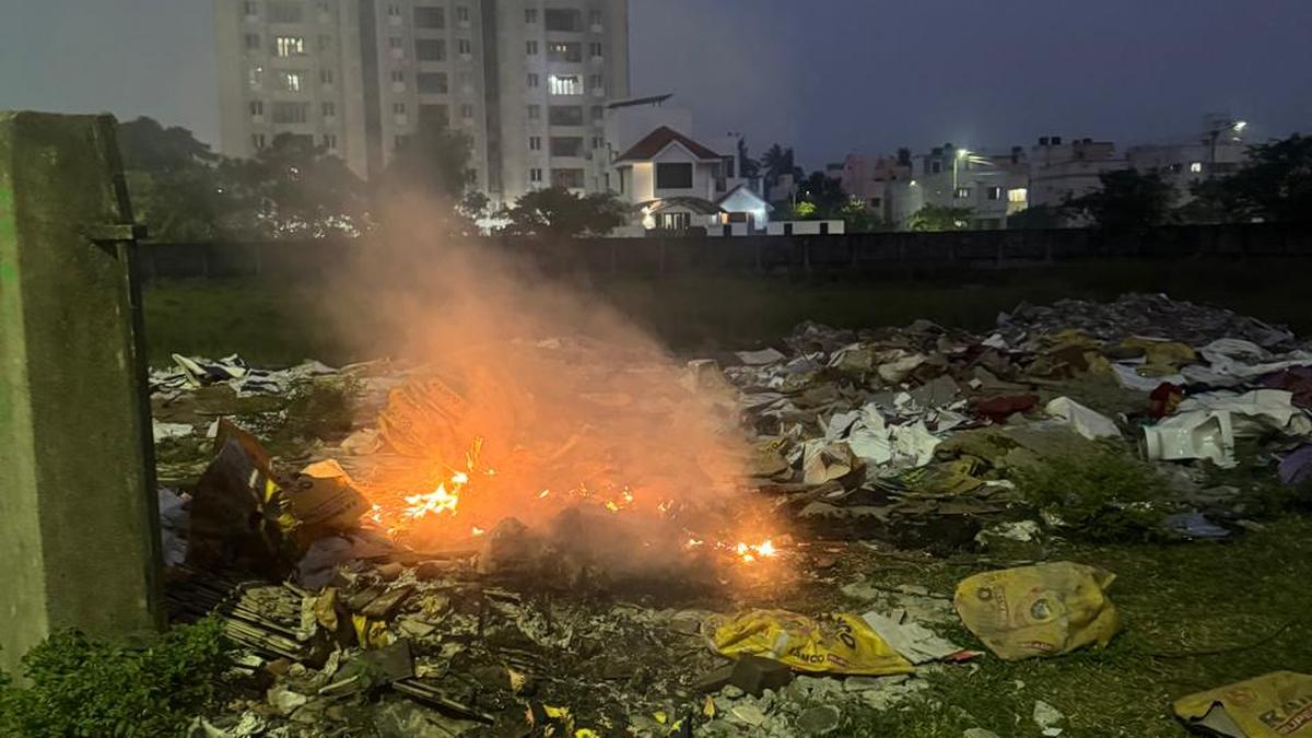 Burning of garbage is a persistent problem in several areas, say residents
