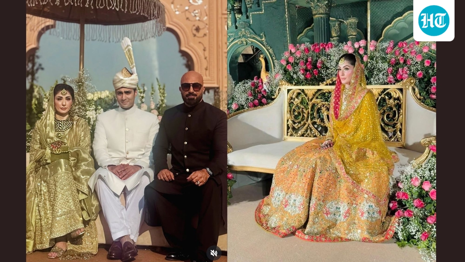 dressed-like-dulhan:-maryam-nawazs-look-for-sons-second-marriage-triggers-debate-on-pakistani-internet