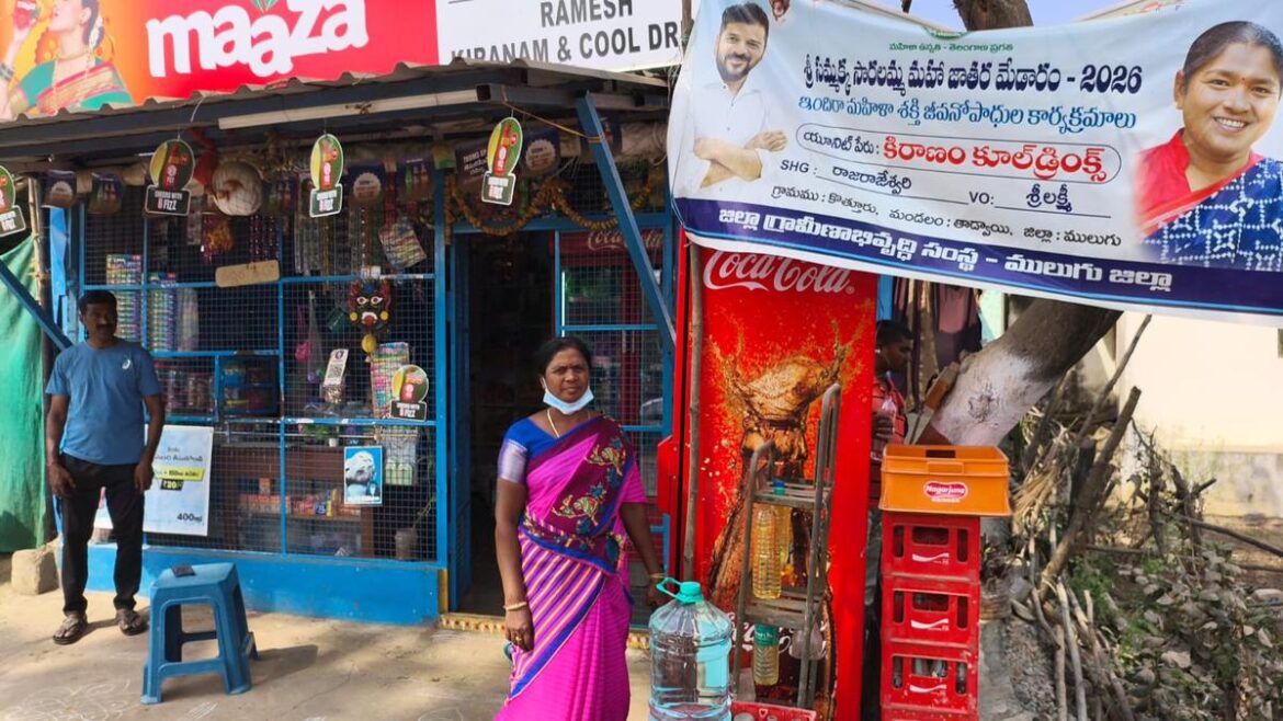565-indira-mahila-shakti-stalls-set-up-for-medaram-maha-jatara,-shg-women-to-gain