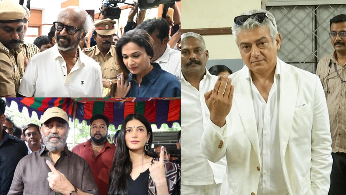 tamil-nadu-elections-2026-|-rajinikanth,-kamal-haasan,-ajith-kumar-and-others-cast-their-votes