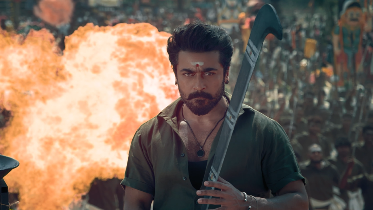 karuppu-trailer:-suriya-is-a-godly-vigilante-lawyer-in-rj-balajis-actioner