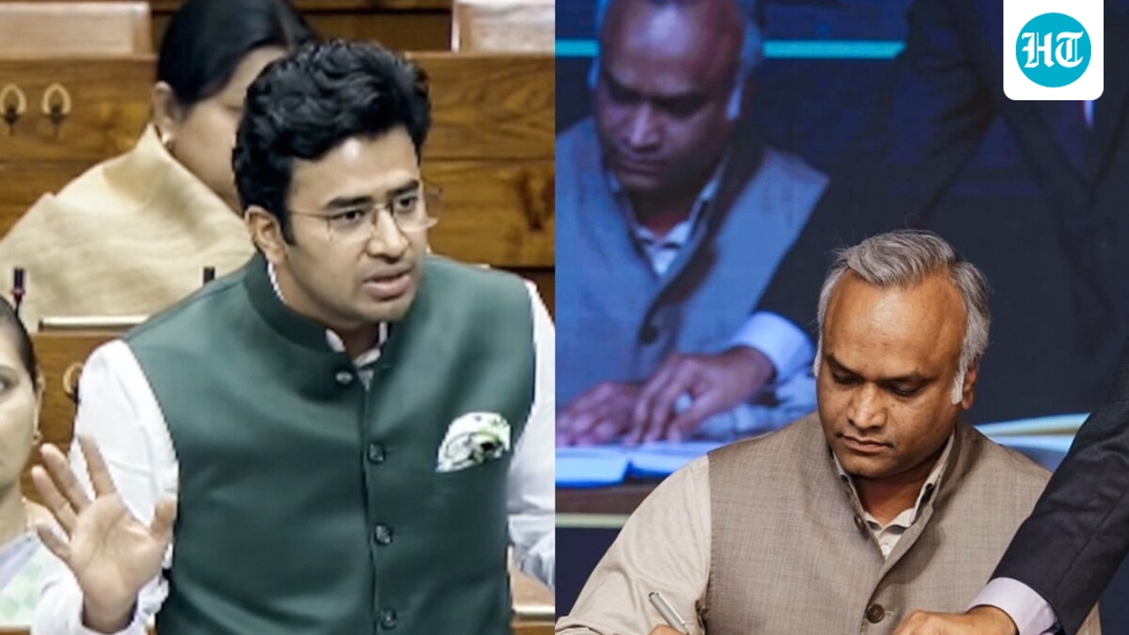 inconvenience,-half-truths:-tejasvi-surya-vs-priyank-kharge-over-congress-rally-disrupting-neet-exam-in-bengaluru