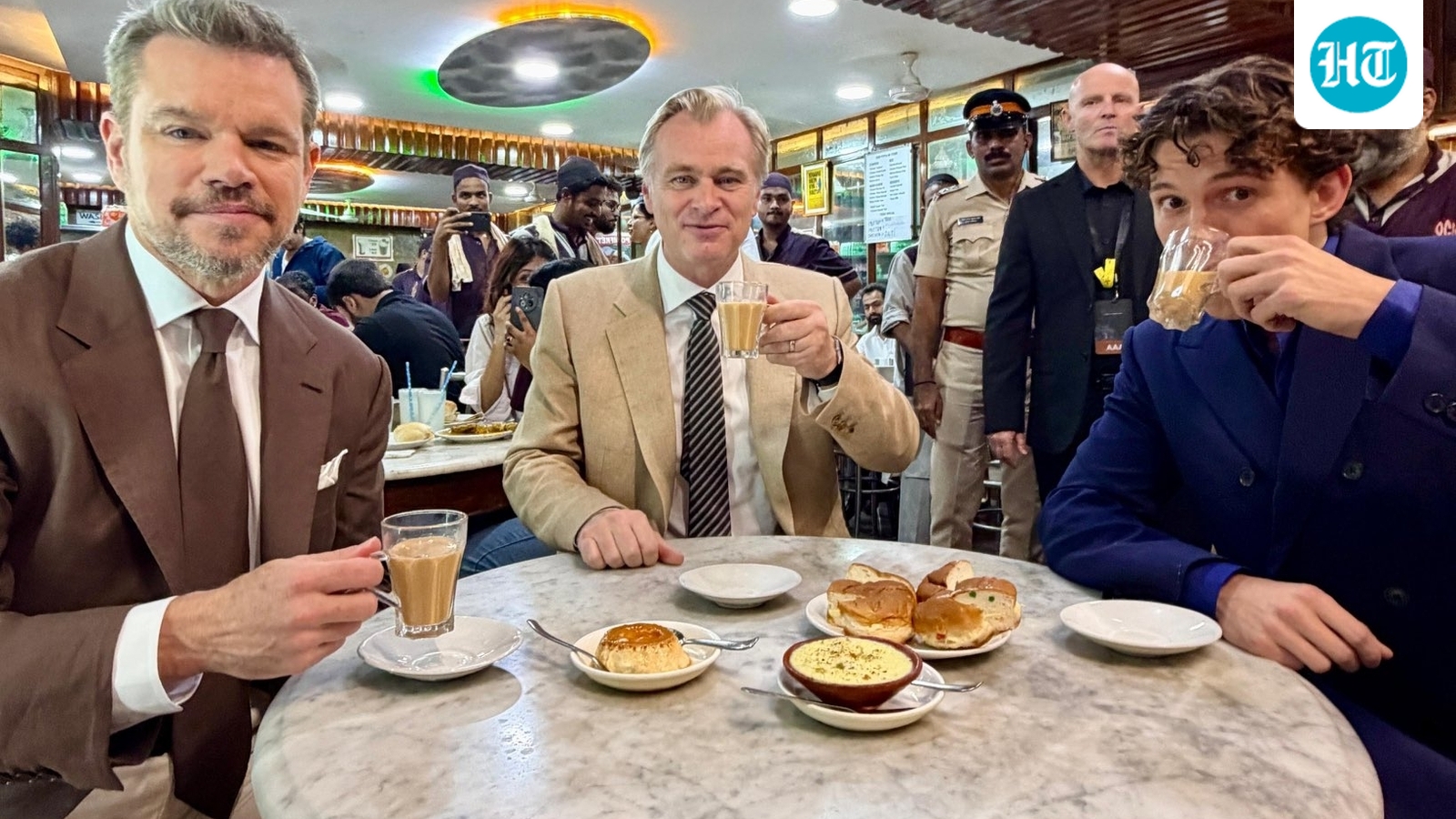 inside-christopher-nolan,-tom-holland,-matt-damon’s-chai-break-before-the-odyssey-mumbai-premiere.-see-pics